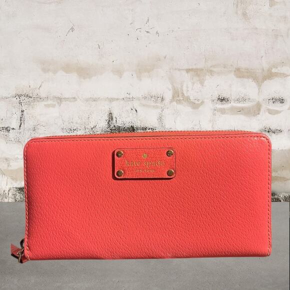 kate spade Handbags - Kate Spade Grove Street Neda Zip Around Accordion Wallet in Pink